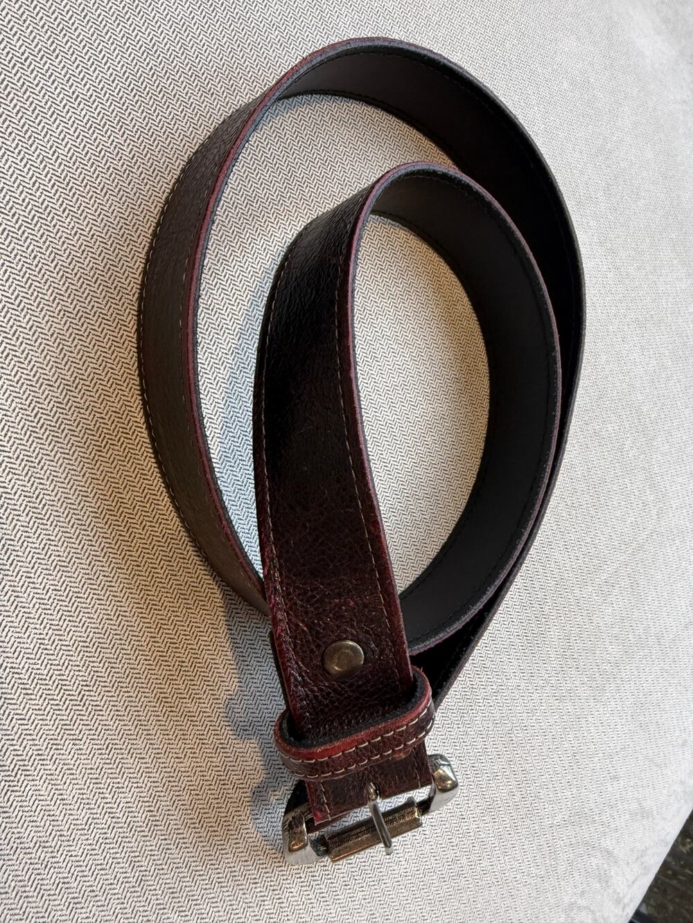 Bed Stu Belt 38 Dark Wine